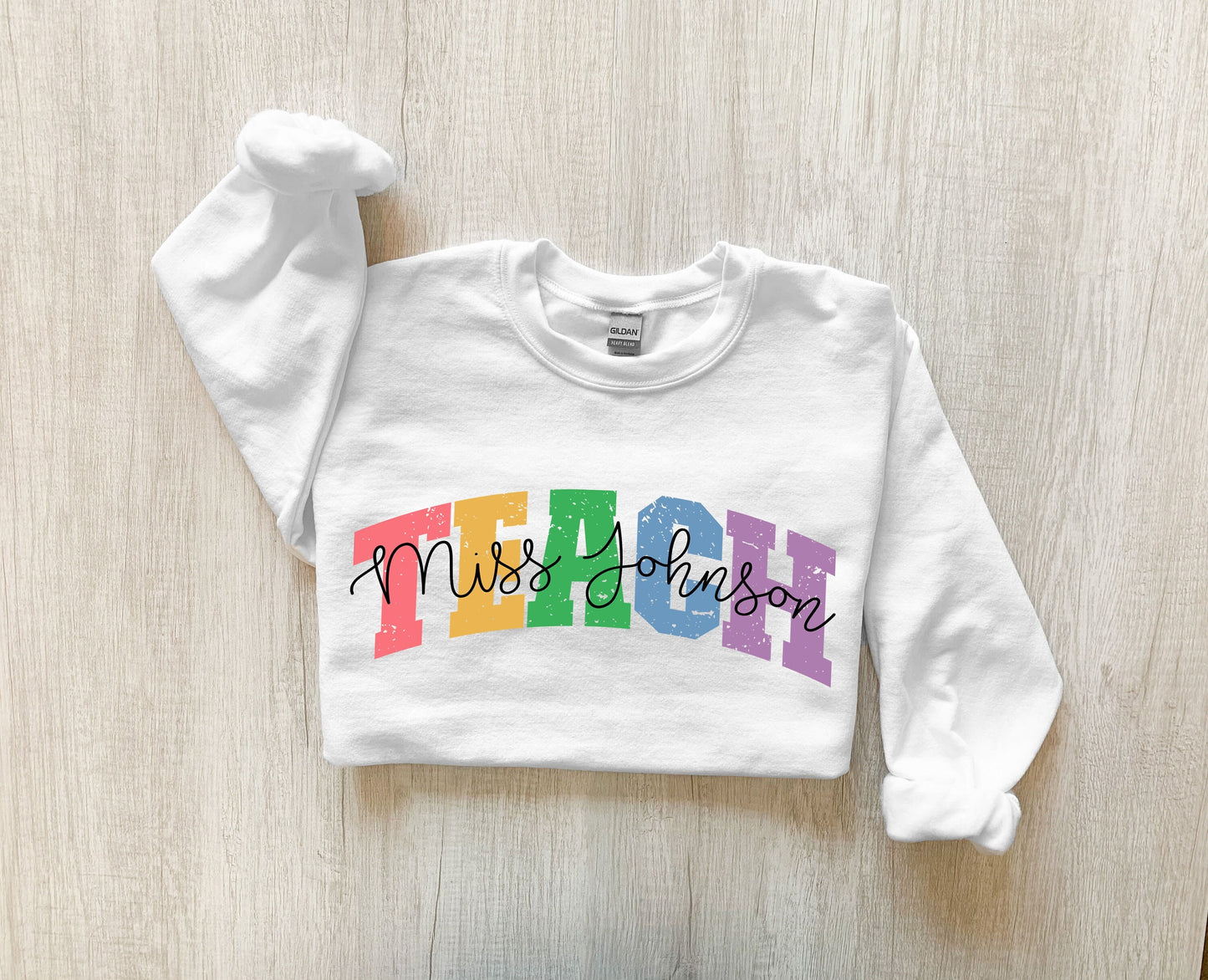 Custom Teach Sweatshirt, Personalized Teacher Sweater, Teacher Gift, Gift For Teacher, Thank You Teacher, Teacher Appreciation