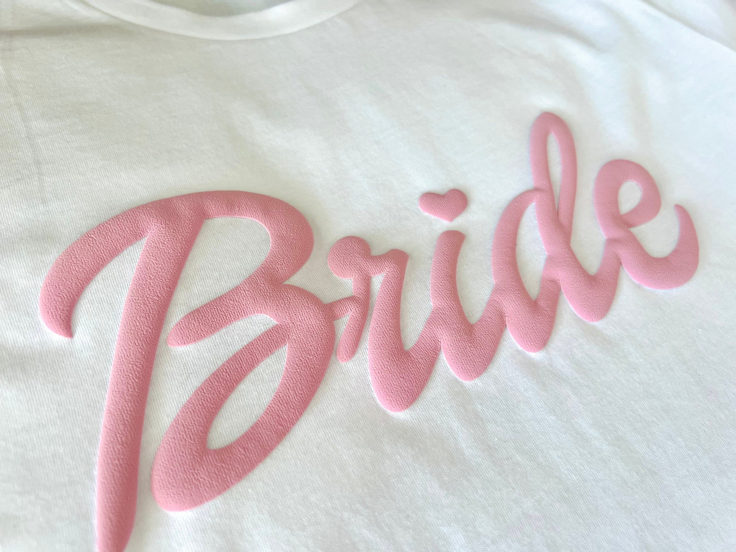 Embossed Bride Pink T-Shirt - Up2ournecksinfabric