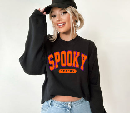 Neon Halloween Spooky Season Sweatshirt - Up2ournecksinfabric