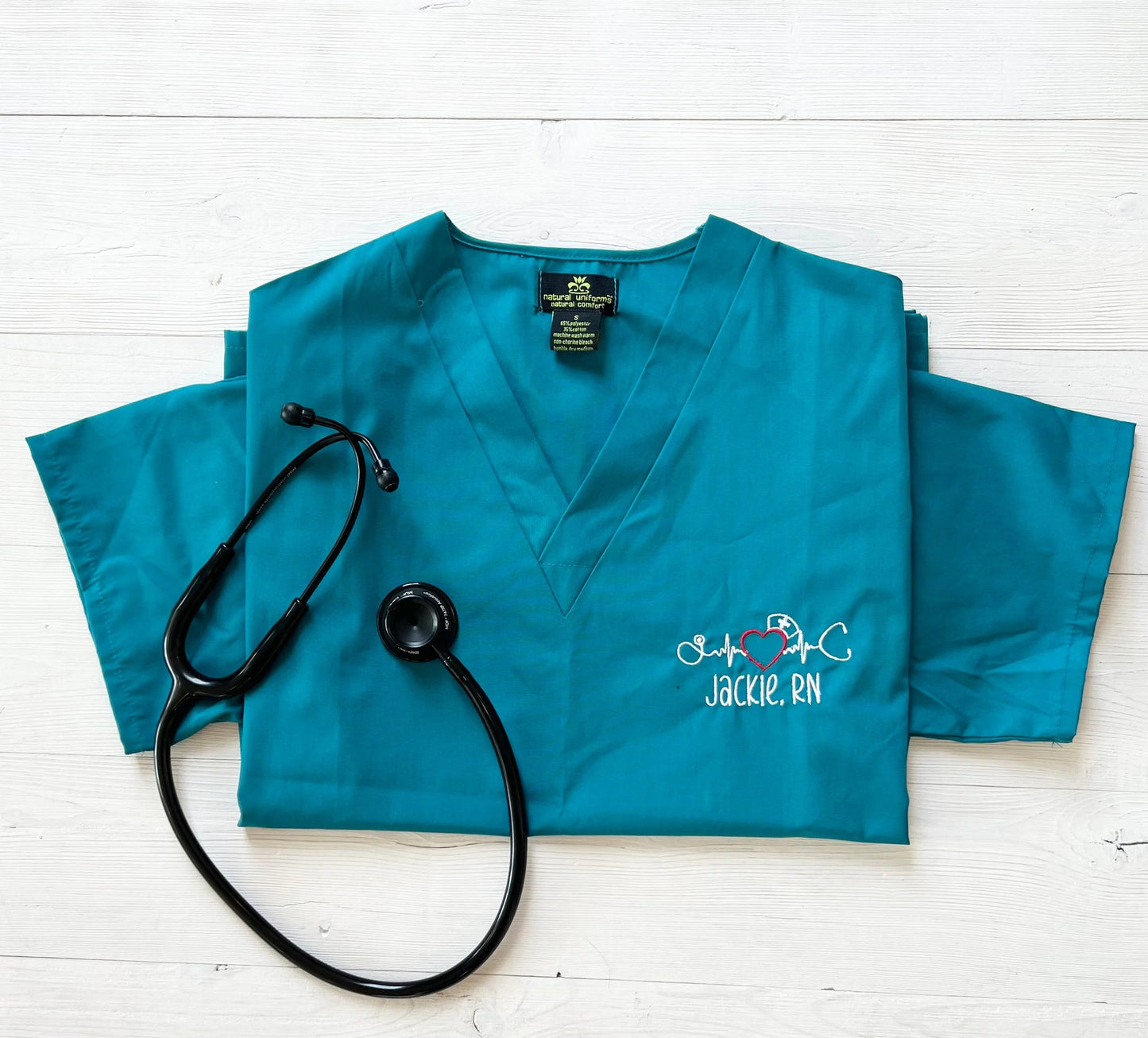 Custom Embroidered Nursing Matching Scrubs Set