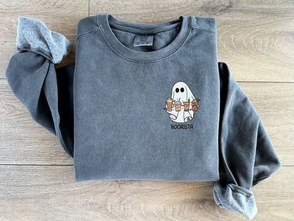 Boorista Ghost Oversized Halloween Sweatshirt - Up2ournecksinfabric