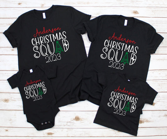 Custom Christmas 2023 Pajamas, Matching Family Christmas Pajamas, Christmas Eve Pajamas, Family Christmas Squad Pajamas - Up2ournecksinfabric