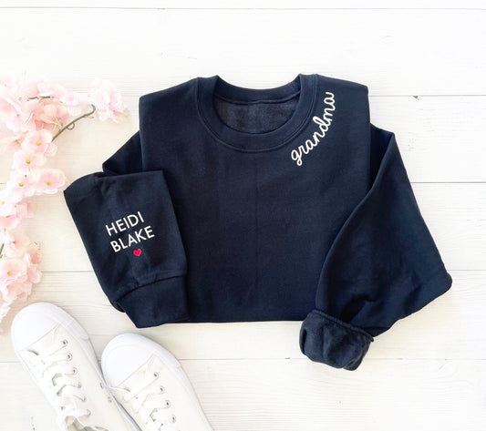 Custom Grandma Sweatshrit, Gigi Sweatshirt, Nana Sweatshirt, Christmas Gift Grandma, Mother's Day Gift Grandma, Gift for grandma with names