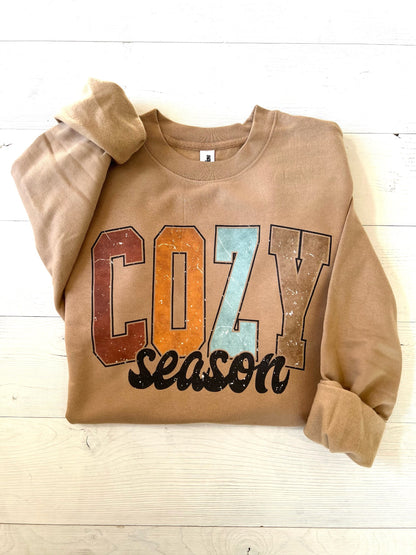 Cozy Season Oversized Sweatshirt - Up2ournecksinfabric