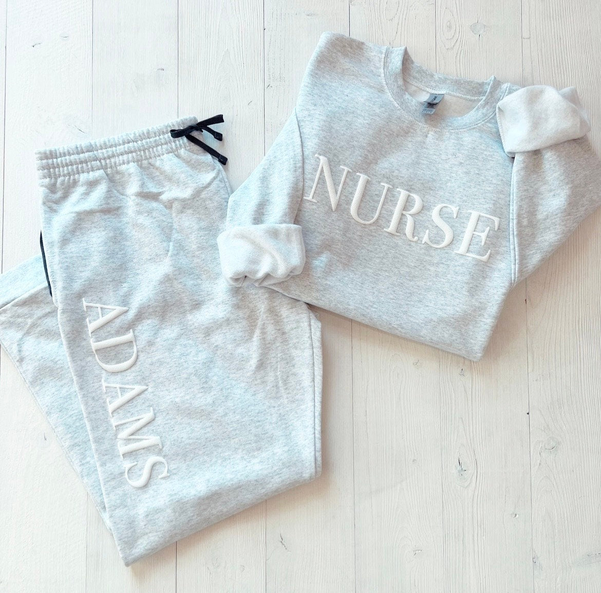 Nurse Gift Set, Nursing School Graduation Gift, Nurse Sweatshirt, Nurse Sweatpants, Nurse Outfit, Nurse Joggers, Nurse Loungewear