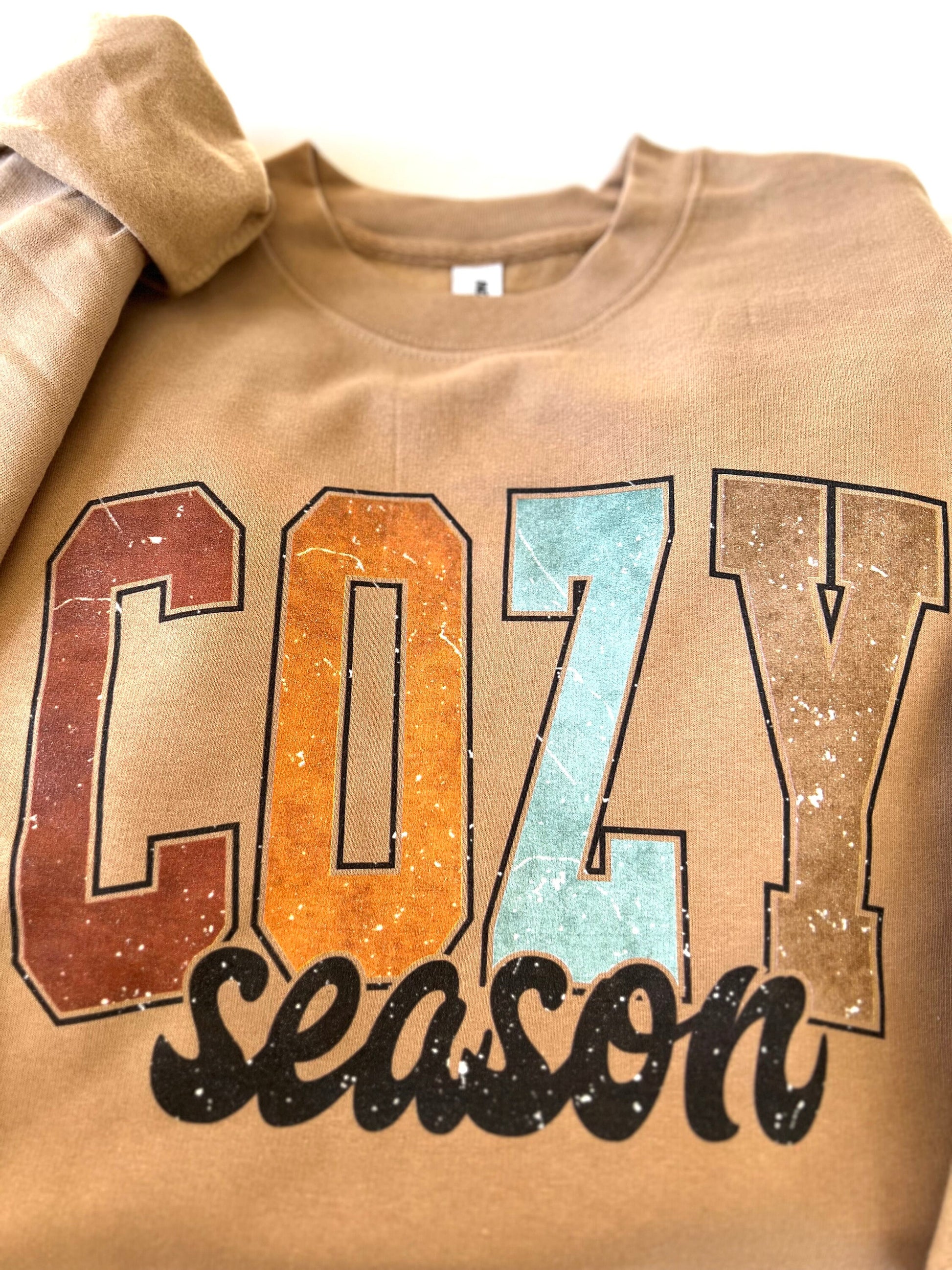 Cozy Season Sweatshirt, Fall Shirt, Oversized Cozy Shirt, Fall Crewneck Sweatshirt, Fall Season Sweater, Thanksgiving Shirt