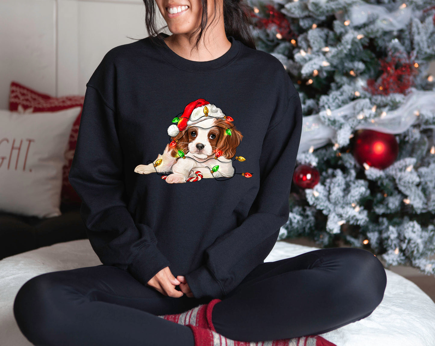 Christmas Cavalier King Charles Spaniel shirt, Gift for dog mom, king charles Mom shirt, Dog lover shirt, Dog lover Gift, Charles Spaniel - Up2ournecksinfabric