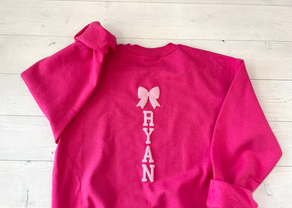 Customized Embossed Cheer Mom Sweatshirt - Up2ournecksinfabric