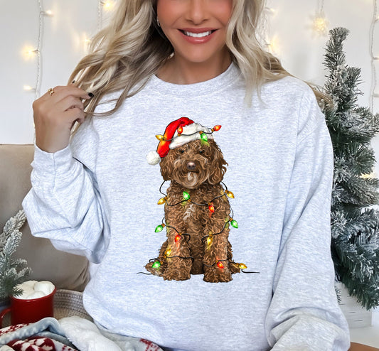 Christmas Labradoodle shirt, Gift for dog mom, Labradoodle Mom shirt, Dog lover shirt, Dog lover Gift, Holiday Labradoodle Sweater - Up2ournecksinfabric