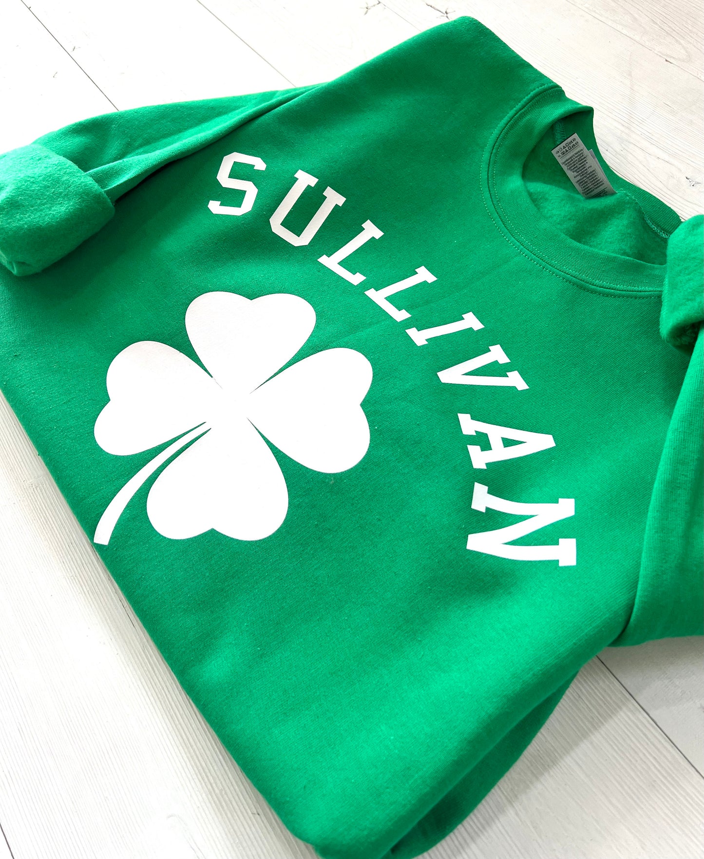 St. Patrick's Day Sweatshirt, Personalized St. Patrick's Day Sweatshirt, Custom Sweatshirt, Custom Clover Sweatshirt, Customizable Shirt - Up2ournecksinfabric