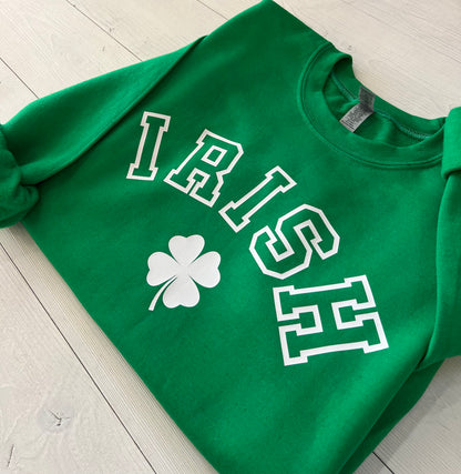 Irish Shamrock Crewneck - St. Patricks Day Sweatshirt - Women's Saint Paddy's day outfit - Cute Saint Paddy's day wear - Up2ournecksinfabric