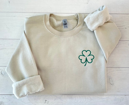 Embroidered St. Patrick's Day Sweatshirt, Womens St. Patty's Day Clothing, St. Paddy's Day Sweatshirt, Cute St. Patrick's Day Outfits, Irish - Up2ournecksinfabric