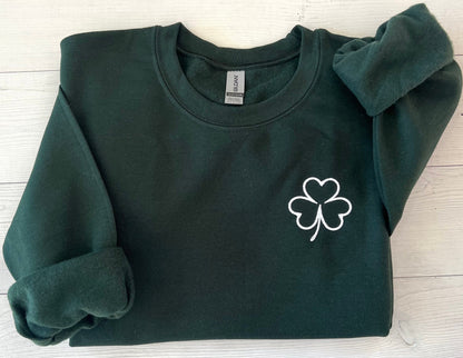 Embroidered St. Patrick's Day Sweatshirt, Womens St. Patty's Day Clothing, St. Paddy's Day Sweatshirt, Cute St. Patrick's Day Outfits, Irish - Up2ournecksinfabric