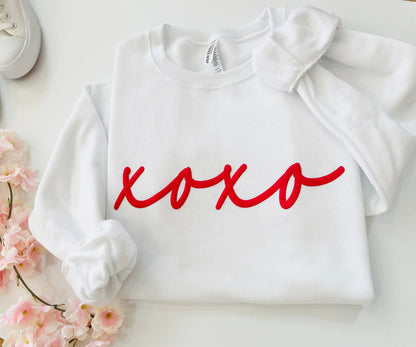 Valentines day shirt, Valentine sweatshirt, Galentines day top, Gift for Girlfriend, Love Crewneck Sweatshirt, Puff Sweatshirt, Love Shirt - Up2ournecksinfabric