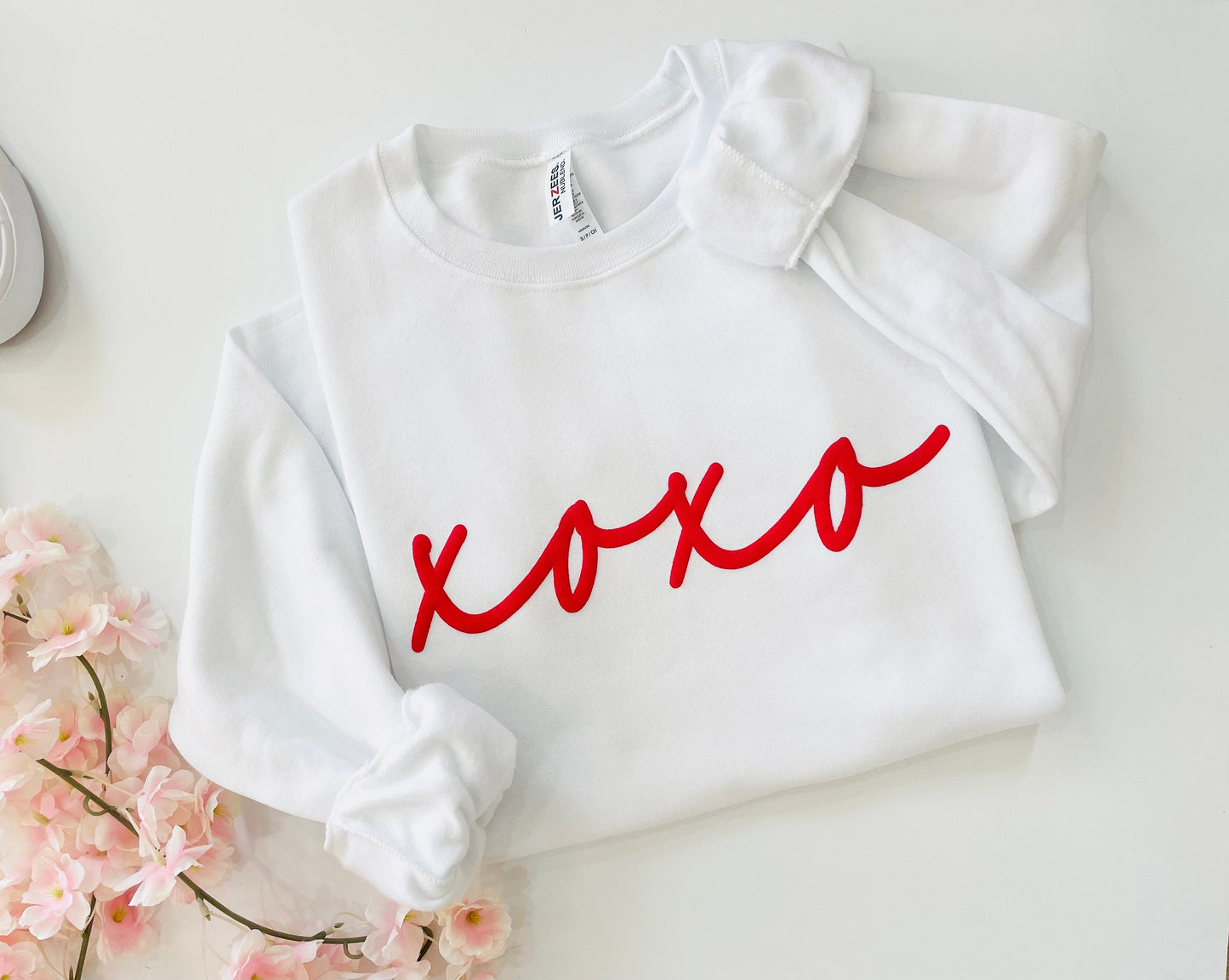 Valentines day shirt, Valentine sweatshirt, Galentines day top, Gift for Girlfriend, Love Crewneck Sweatshirt, Puff Sweatshirt, Love Shirt - Up2ournecksinfabric