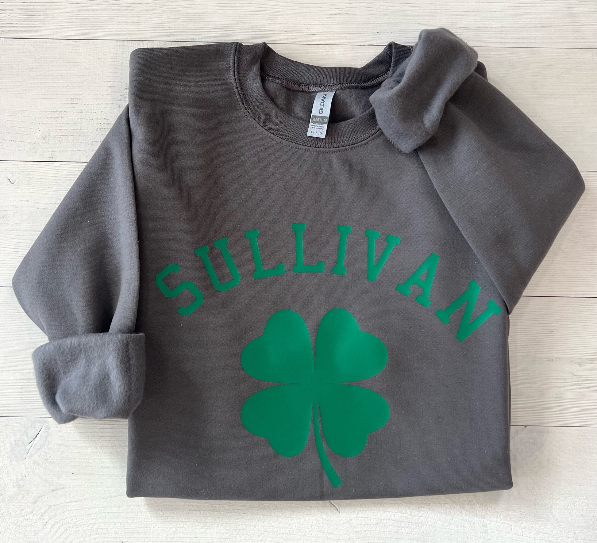 St. Patrick's Day Sweatshirt, Personalized St. Patrick's Day Sweatshirt, Custom Sweatshirt, Custom Clover Sweatshirt, Customizable Shirt - Up2ournecksinfabric