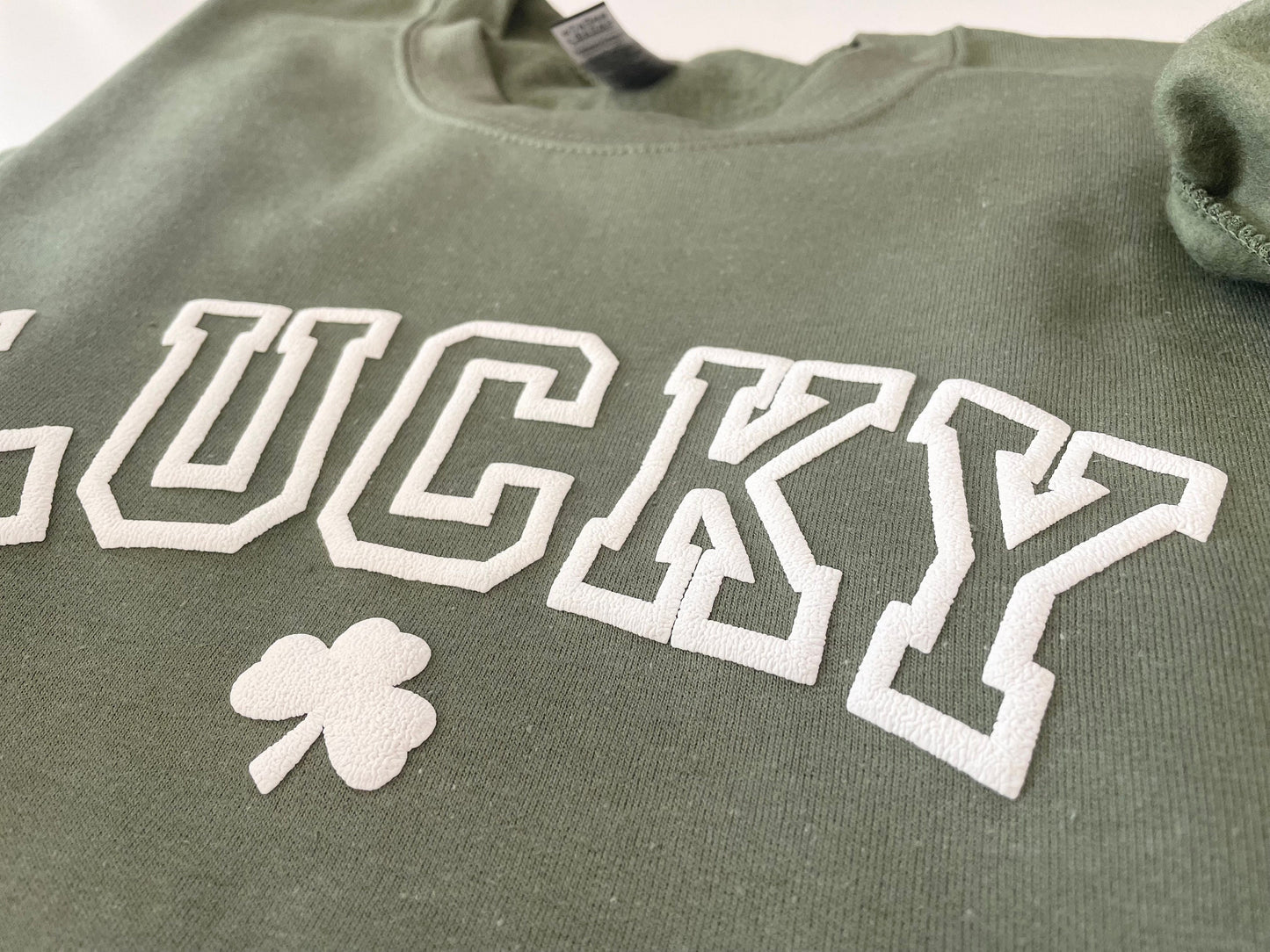 Womens St. Patricks Day Sweatshirt, Lucky Sweatshirt, Irish Sweatshirt, Clover Sweatshirt, Four Leaf Clover Shirt, Womens Lucky Sweatshirt