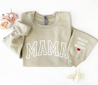 Customized Mothers Day Gift Embossed Sweatshirt - Up2ournecksinfabric