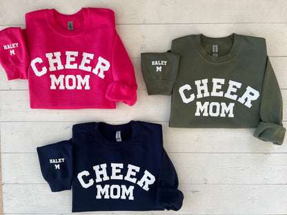 Personalized Cheer Mom Sweatshirt - Up2ournecksinfabric