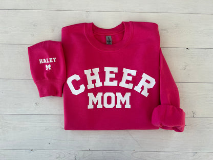 Personalized Cheer Mom Sweatshirt - Up2ournecksinfabric