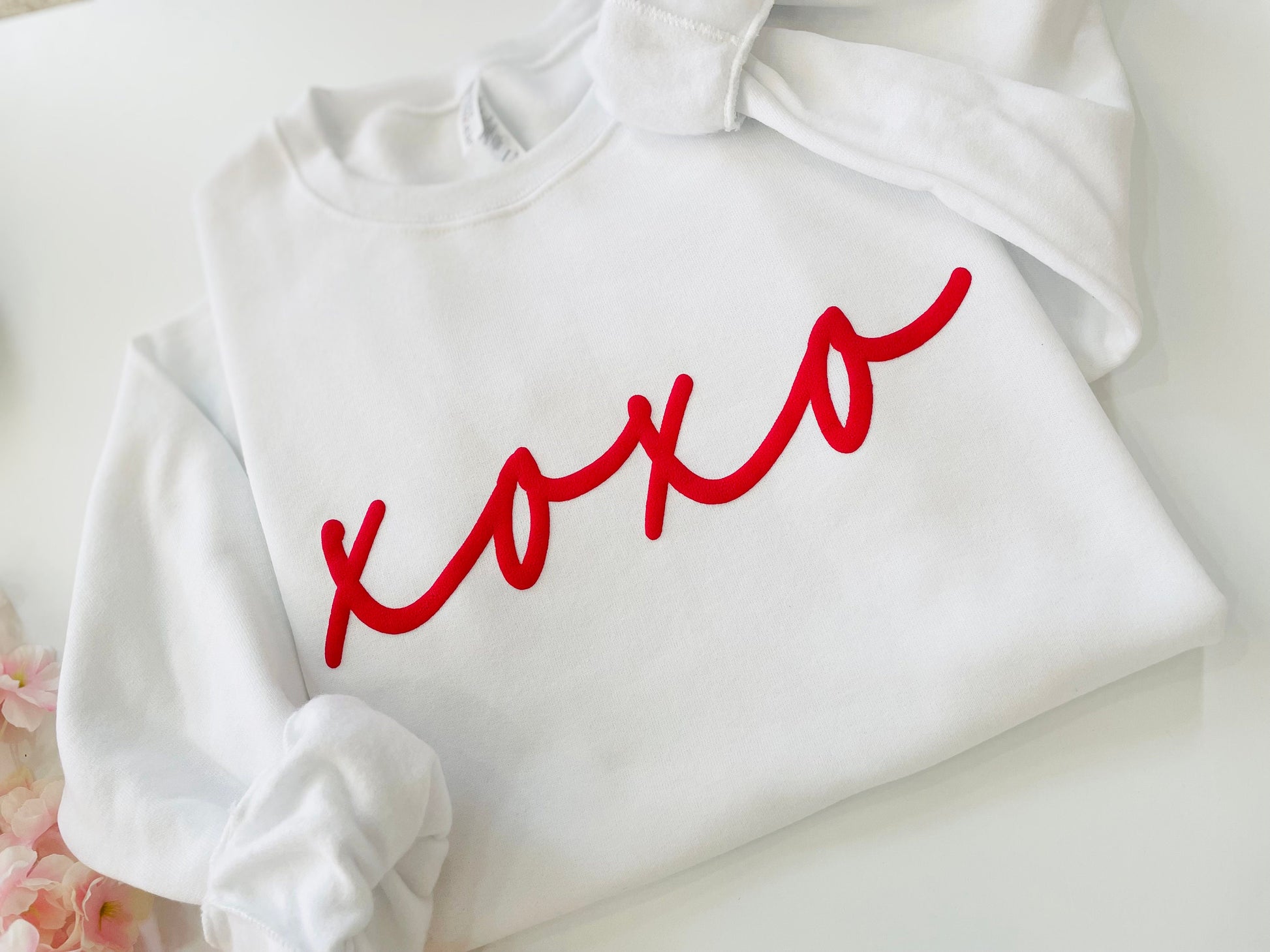 Valentines day shirt, Valentine sweatshirt, Galentines day top, Gift for Girlfriend, Love Crewneck Sweatshirt, Puff Sweatshirt, Love Shirt - Up2ournecksinfabric