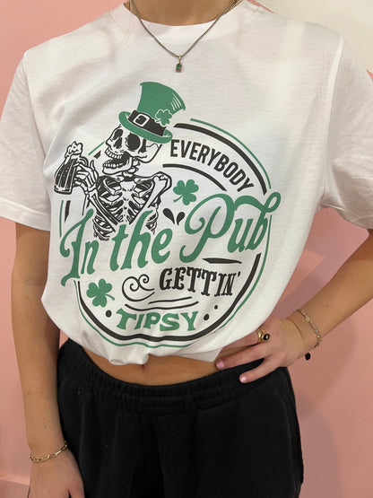 St Patricks day shirt, Funny St Pattys day top, Everybody in the Pub Gettin Tipsy shirt, Irish crew, St Paddys day tee, St Patricks parade - Up2ournecksinfabric