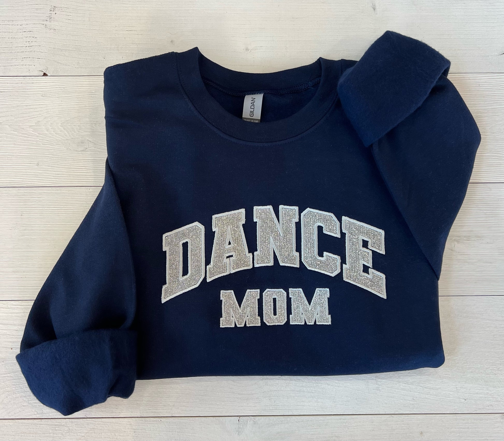 Embroidered Dance Mom sweatshirt, Glitter Dance Mama shirt, Dance Mom crewneck, gift for mom, dance competition outfit, mom gift, dance life