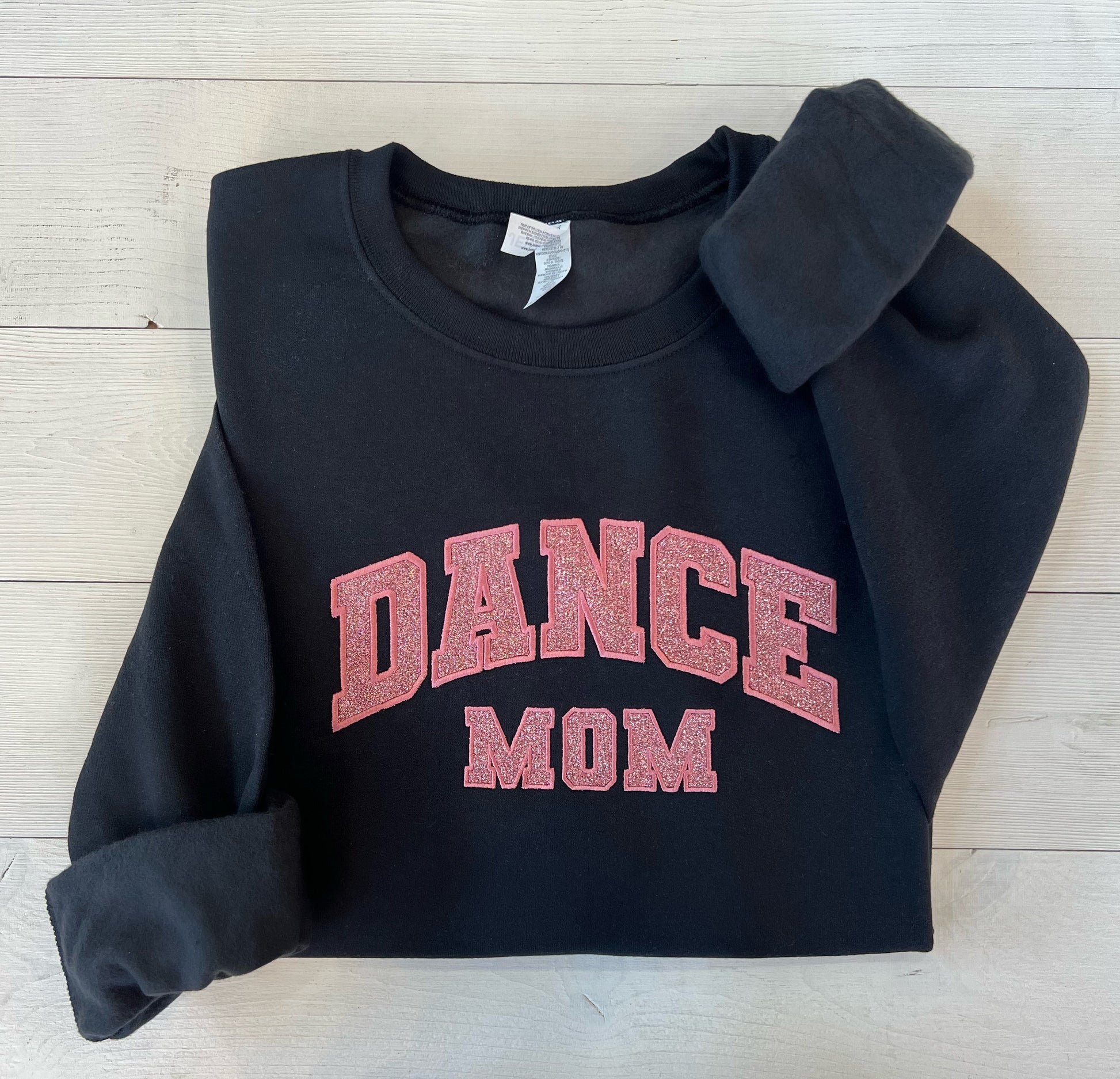 Embroidered Dance Mom sweatshirt, Glitter Dance Mama shirt, Dance Mom crewneck, gift for mom, dance competition outfit, mom gift, dance life