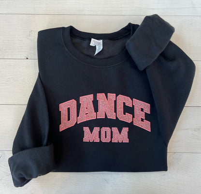 Glitter Applique Embroidered Dance Mom Sweatshirt - Up2ournecksinfabric