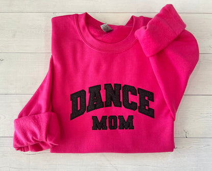 Glitter Applique Embroidered Dance Mom Sweatshirt - Up2ournecksinfabric