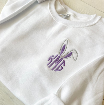 Embroidered Easter Monogram Sweatshirt - Up2ournecksinfabric