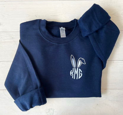 Embroidered Easter Monogram Sweatshirt - Up2ournecksinfabric