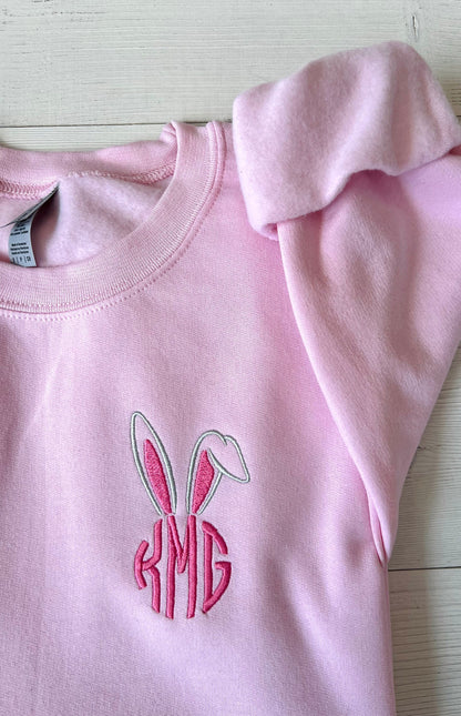 Embroidered Easter Monogram Sweatshirt - Up2ournecksinfabric