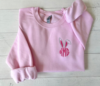 Embroidered Easter Monogram Sweatshirt - Up2ournecksinfabric