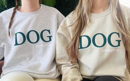 Embossed Dog Mom Sweatshirt - Up2ournecksinfabric