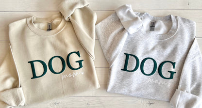 Embossed Dog Mom Sweatshirt - Up2ournecksinfabric