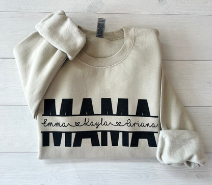 Custom Mom Sweatshirt for Mothers Day - Up2ournecksinfabric