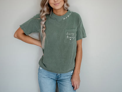 Custom Mama Collar Pocket T-Shirt - Up2ournecksinfabric