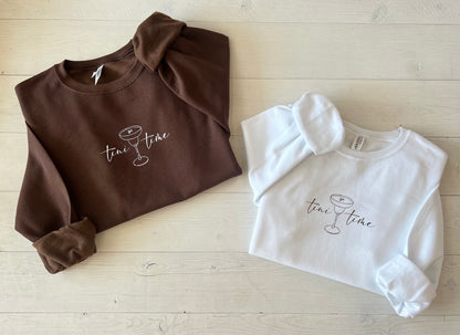 Espresso Martini "Tini Time" Sweatshirts - Up2ournecksinfabric