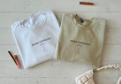 "More Espresso" Crewneck Sweatshirts - Up2ournecksinfabric