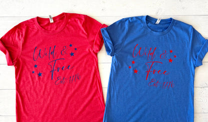 Wild & Free 1776 USA T-Shirts - Up2ournecksinfabric