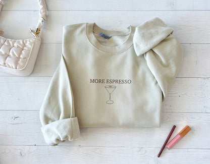 "More Espresso" Crewneck Sweatshirts - Up2ournecksinfabric