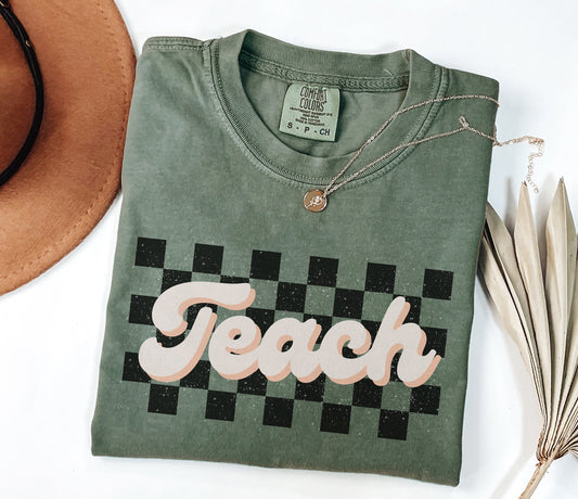 Retro teach tshirt