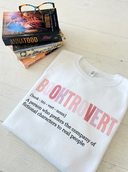 Booktrovert Reading Book Club Crewneck - Up2ournecksinfabric