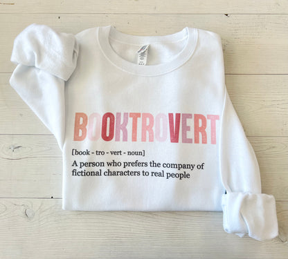 Booktrovert Reading Book Club Crewneck - Up2ournecksinfabric