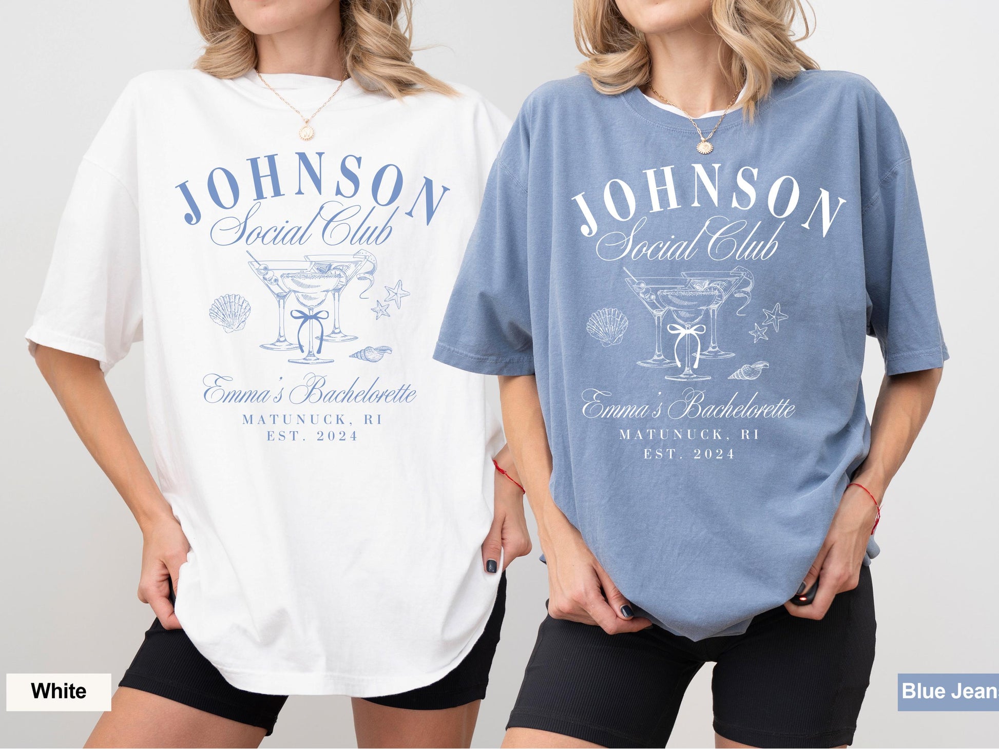 Coastal Bachelorette Party Shirts for Bridesmaids and Beach Bach Social Clubs Luxury