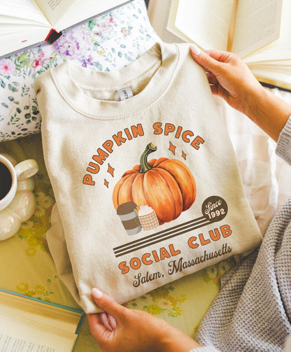 Pumpkin Spice Social Club Sweatshirt - Up2ournecksinfabric