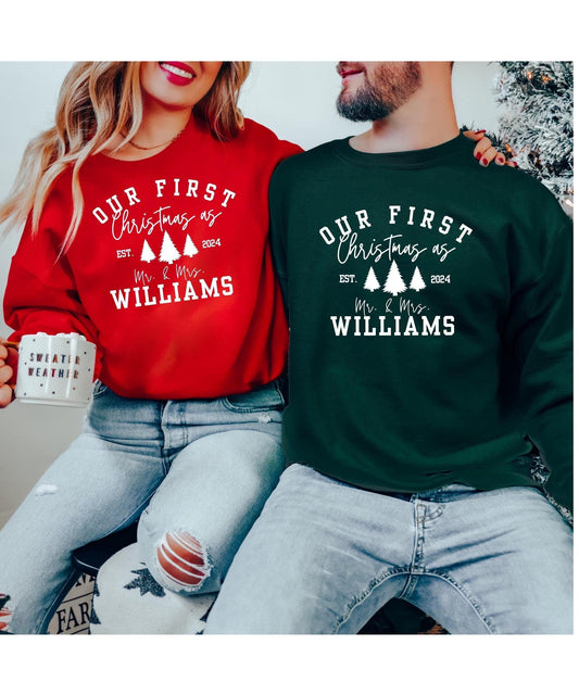 Couples Matching Christmas Sweatshirts