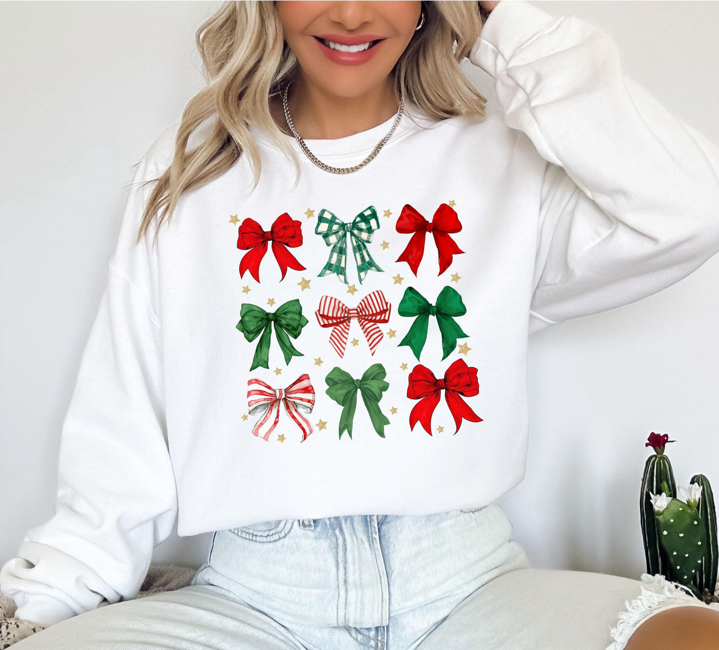 Women's Christmas Sweatshirt, Winter Crewneck, Christmas Eve Outfit