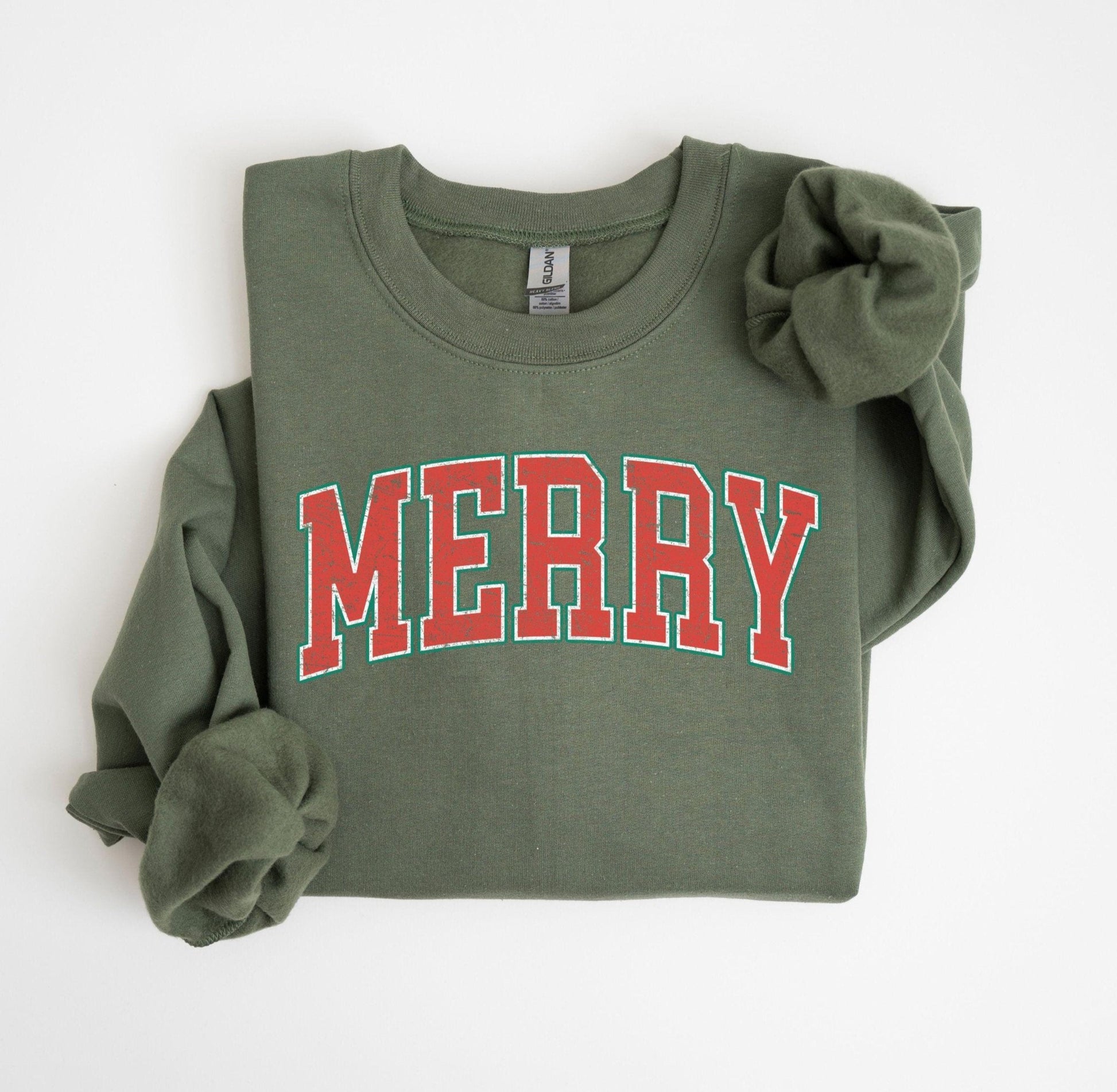 Merry and Bright, Womens Christmas Sweatshirt, Christmas Sweater, Christmas Crewneck, Christmas Tree Sweatshirt, Christmas Sweater Women